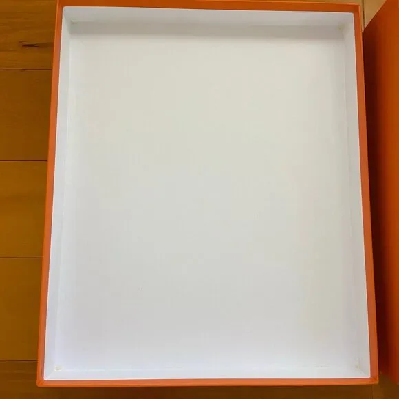Hermes Gift Box - Large Box w/ Ribbon {EMPTY BOX} (18.25 x 15 x 4.25)